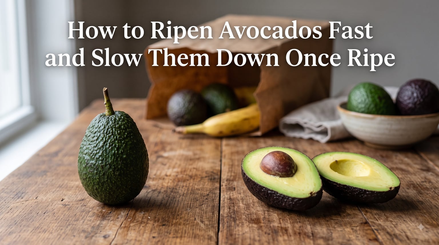 How to Ripen Avocados Fast and Slow Them Down Once Ripe