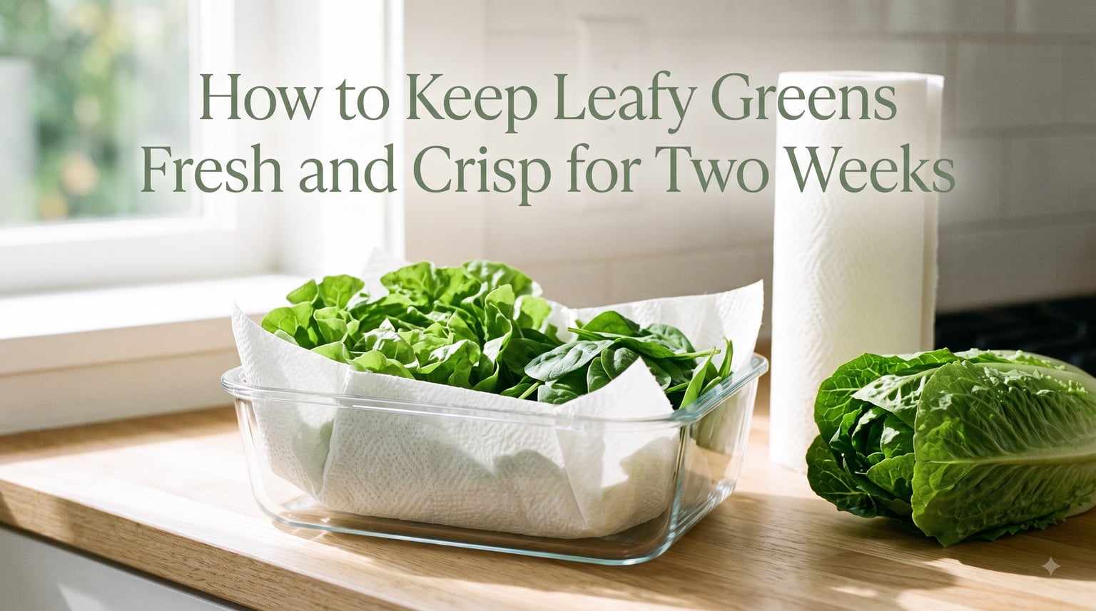 How to Keep Leafy Greens Fresh and Crisp for Two Weeks