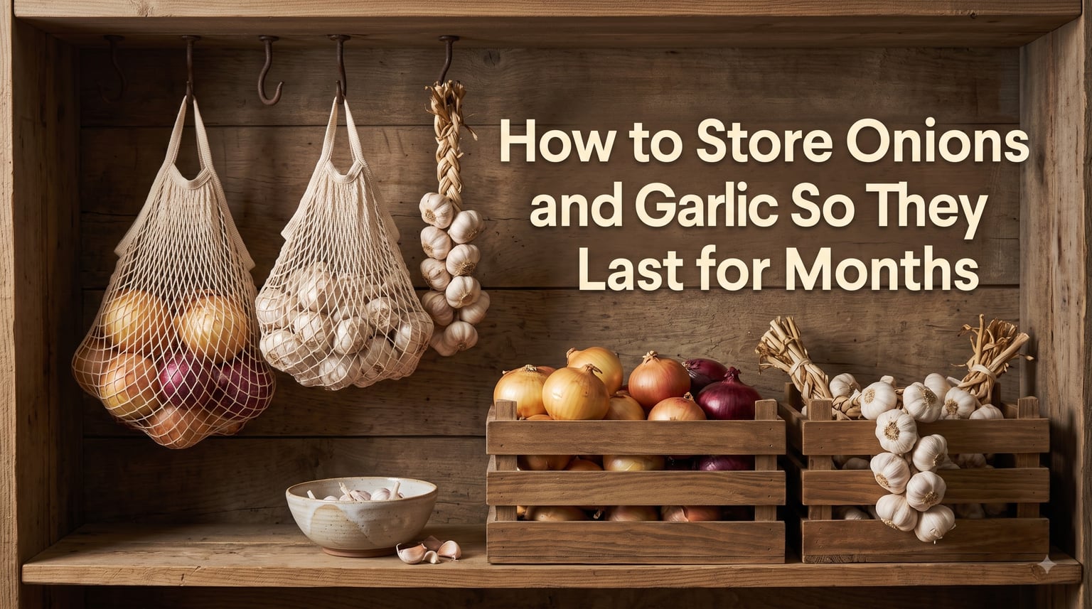 How to Store Onions and Garlic So They Last for Months