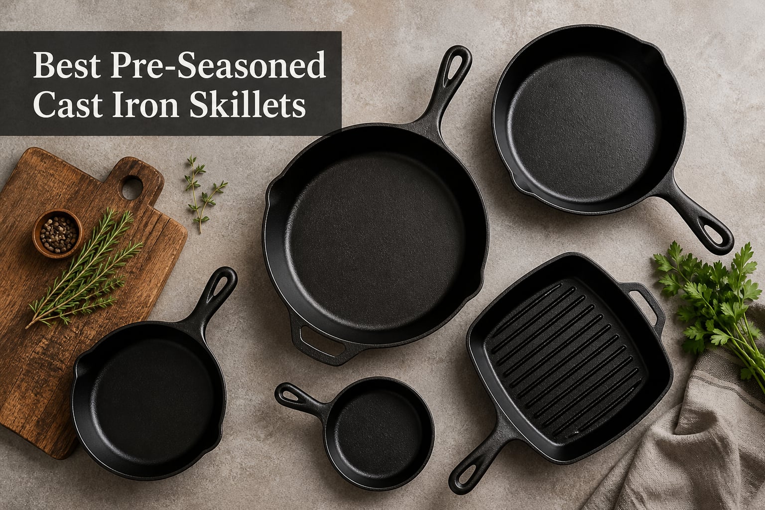 Best Pre-Seasoned Cast Iron Skillets